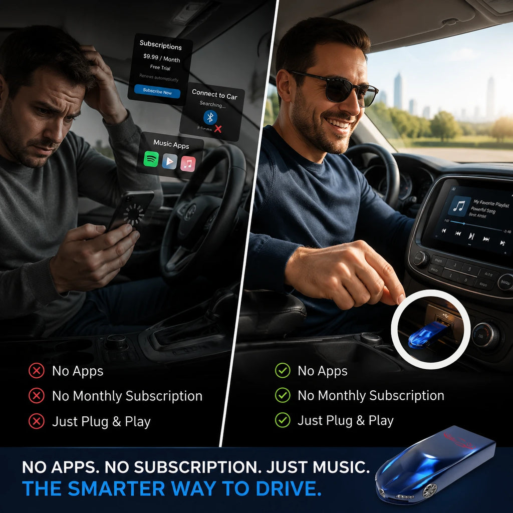 EasyDrive Audio™ – 3000+ Songs. No Apps. No Monthly Fees.