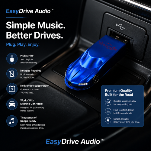 EasyDrive Audio™ Car USB Music Drive
